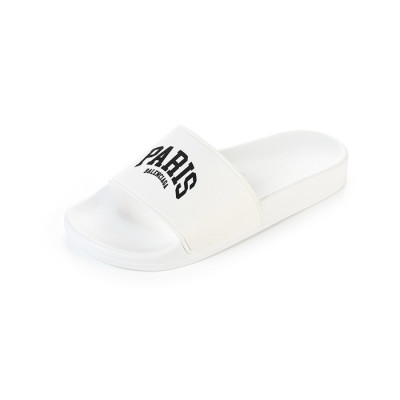 발렌시아가 남/녀 화이트 슬리퍼 - Balenciaga Unisex White Slippers - bas220x