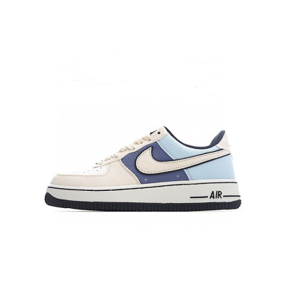 나이키 남/녀 블루 스니커즈 - Nike Air Force 1 Unisex Sneakers - nis238x