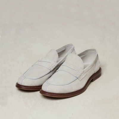 브루넬로쿠치넬리 남성 그레이 로퍼 - Brunello Cucinelli Mens Gray Loafer - bru319x