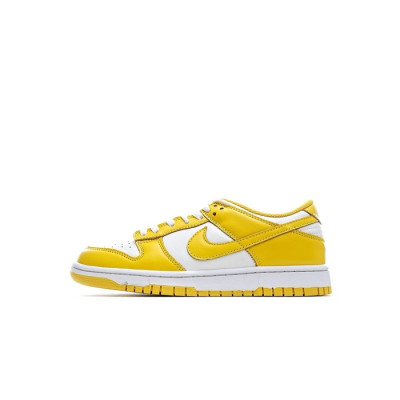 나이키 남/녀 옐로우 스니커즈 - Nike Dunk Low Unisex Sneakers - nis410x