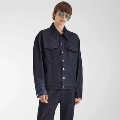 펜디 남성 네이비 자켓 - Fendi Mens Navy Jakets - fec225x