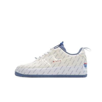 나이키 남/녀 블루 스니커즈 - Nike Air Force 1 Unisex Sneakers - nis466x