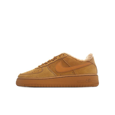 나이키 남/녀 카멜 스니커즈 - Nike Air Force 1 Unisex Sneakers - nis473x