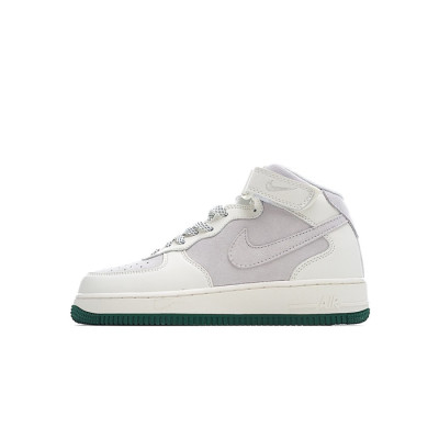 나이키 남/녀 그레이 하이탑 스니커즈 - Nike Air Force 1 Unisex Sneakers - nis481x