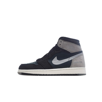 나이키 남/녀 블랙 하이탑 스니커즈 - Nike Air Jordan 1 Retro Unisex Sneakers - nis506x