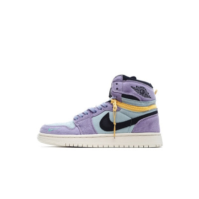 나이키 남/녀 퍼플 하이탑 스니커즈 - Nike Air Jordan 1 Unisex Sneakers - nis512x