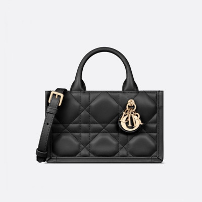 디올 여성 블랙 미니 북토트 - Dior Womens Black Book Tote - dib1571x