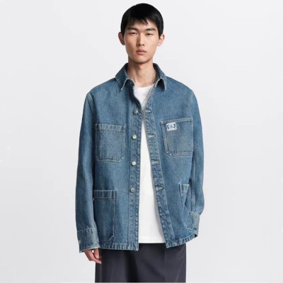 디올 남성 블루 자켓 - Dior Mens Blue Jackets - dic353x