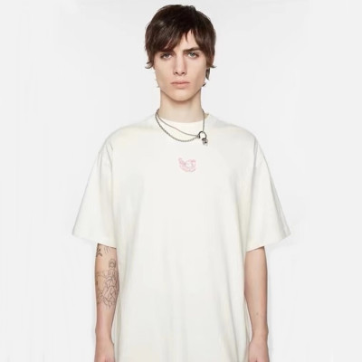 아크네 남/녀 화이트 반팔티 - Acne Unisex White Tshirts - anc470x