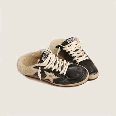 골든구스 여성 블랙 스타 스니커즈 - Golden Goose Womens Ballstar Sneakers - gos611x