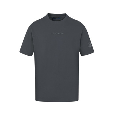 루이비통 남성 그레이 반팔 티셔츠 - Louis vuitton Mens Gray Tshirts - lvc514x