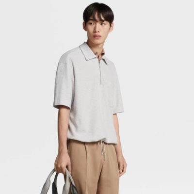 제냐 남성 그레이 폴로 반팔티 - Zegna Mens Gray Polo Tshirts - zec06x