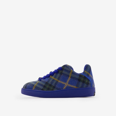 버버리 남/녀 블루 스니커즈 - Burberry Unisex Blue Sneakers - bus649x