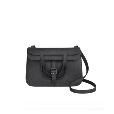 매장판 에르메스 여성 블랙 할잔 - Hermes Womens Black Halzan - heb1954