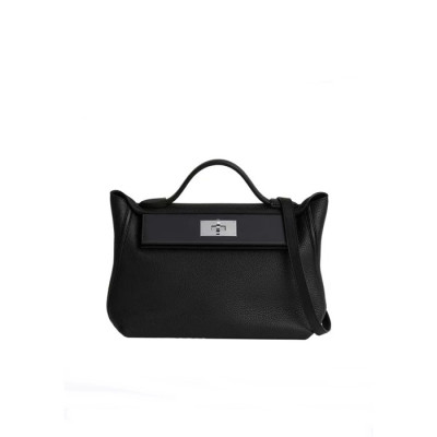 매장판 에르메스 여성 블랙 켈리 2424미니 - Hermes Womens Kelly 2424Mini - heb1963x