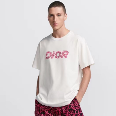 디올 남성 화이트 반팔 티셔츠 - Dior Mens White Tshirts - dic875x