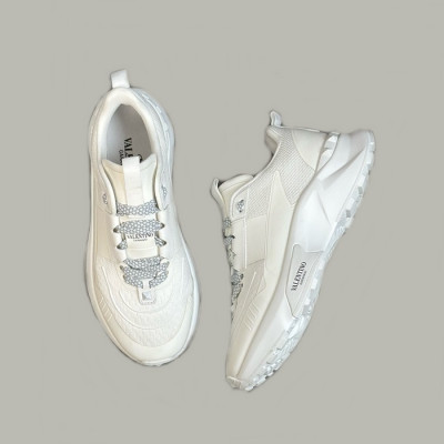 발렌티노 남성 화이트 스니커즈 - Valentino Mens White Sneakers - vas703x