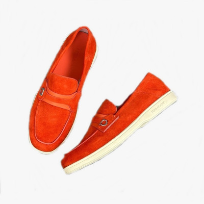 페라가모 남성 오렌지 스니커즈 - Ferragamo Mens Orange Sneakers - fes800x