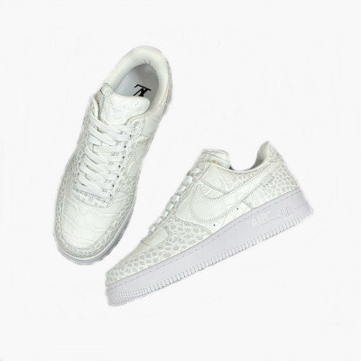 루이비통 x Air Force1 남성 화이트 스니커즈 - Louis vuitton x Air Force1 Mens White Sneakers - lvs836x