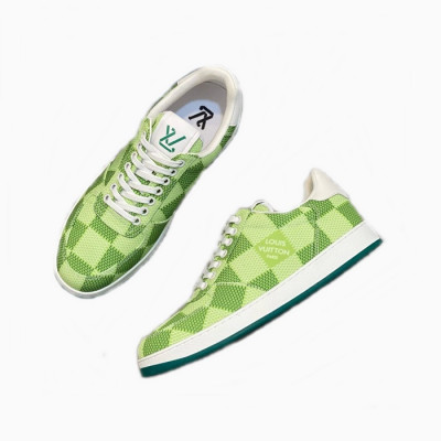 루이비통 남성 그린 스니커즈 - Louis vuitton Mens Green Sneakers - lvs908x