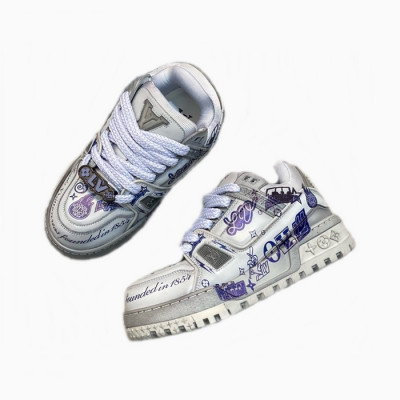 루이비통 남/녀 그라피티 스니커즈 - Louis vuitton Unisex Graffiti Sneakers - lvs932x