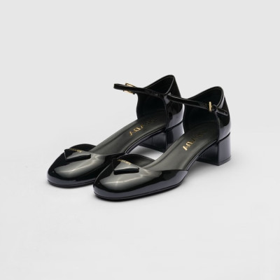 프라다 여성 메리제인 샌들 - Prada Womens Black Sandals - prs963x