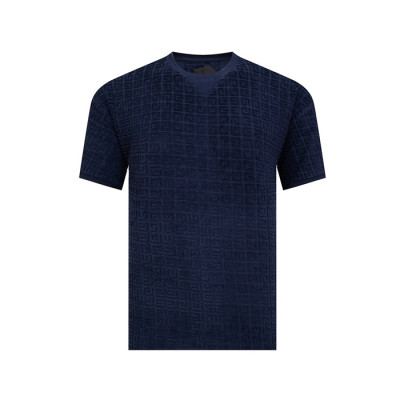지방시 남성 네이비 반팔 티셔츠 - Givenchy Mens Navy Tshirts - gic1014x