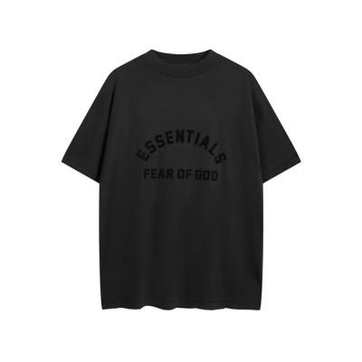 피어오브갓 남성 블랙 반팔 티셔츠 - Fear of god Mens Black Tshirts - fec1032x