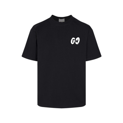 구찌 남성 블랙 반팔 티셔츠 - Gucci Mens Black Tshirts - guc1086x