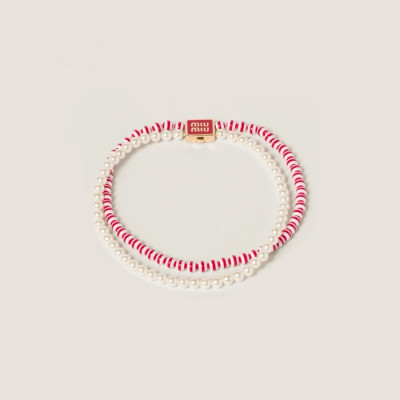 미우미우 여성 진주 목걸이 - Miumiu Womens Pearl Necklace - acc1973x
