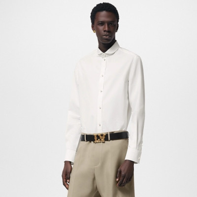 루이비통 남성 화이트 셔츠 - Louis vuitton Mens White Shirts - lvc1113x