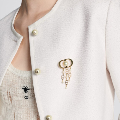 디올 여성 골드 브로치 - Dior Womens Gold Brooch - acc2146x