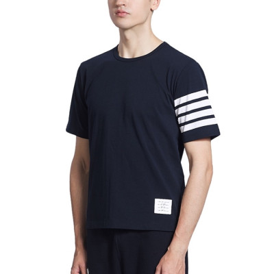 톰브라운 남성 크루넥 반팔티 - Thom Browne Mens Tshirts - thc1161x