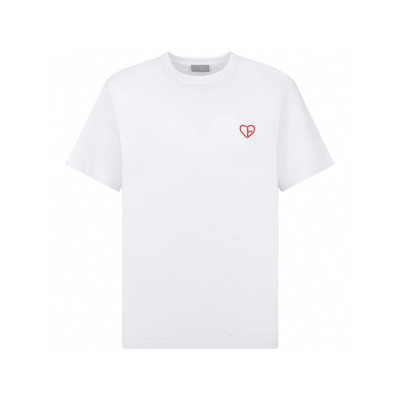 디올 남성 화이트 반팔 티셔츠 - Dior Mens White Tshirts - dic1230x