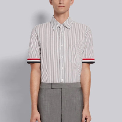 톰브라운 남성 반팔 셔츠 - Thom Browne Mens Dress Shirts - thc1299x