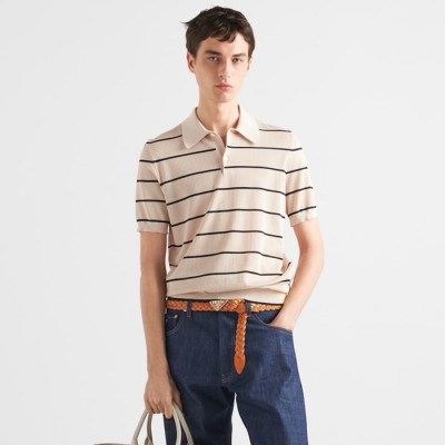 프라다 남성 반팔 폴로 티셔츠 - Prada Mens Polo Tshirts - prc1381x