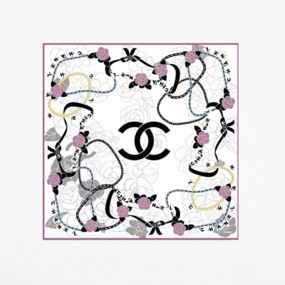 샤넬 여성 화이트 스카프 - Chanel Womens White Scarf - acc2257x