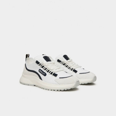 발리 남성 화이트 스니커즈 - Bally Mens Outline Sneakers - bas1360x