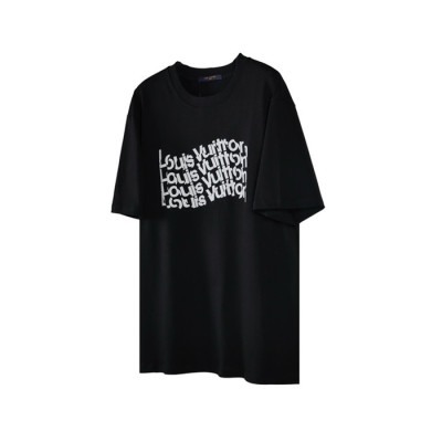 루이비통 남성 라운드 반팔 티셔츠 - Louis vuitton Mens Round Tshirts - lvc1789x