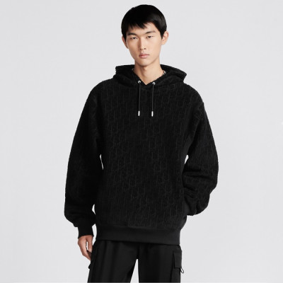 디올 남/녀 블랙 후드티 - Dior Unisex Black Hoodie - dic1958x