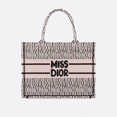 디올 여성 미스 디올 북토트 M1296 - Dior Womens Miss-D Allover BookTote - dib2355x