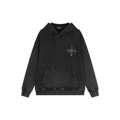 크롬하츠 남성 블랙 후디 - Chrom hearts Mens Black Hoodie - chc2078x