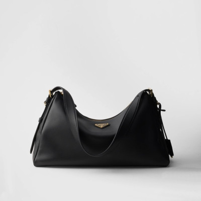 프라다 여성 블랙 호보 백 - Prada Womens Black Hobo Bag - chb2397x