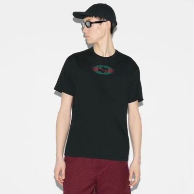 구찌 남성 라운드 반팔 티셔츠 - Gucci Mens Round Tshirts - guc2083x