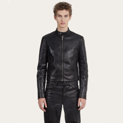 페라가모 남성 가죽 재킷 - Ferragamo Mens Leather Jacket - fec2153x