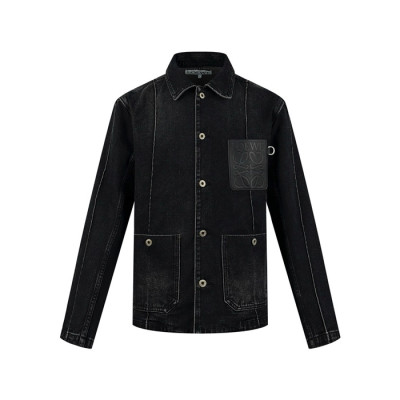 로에베 남성 블랙 재킷 - Loewe Mens Black Jackets - loc2205x