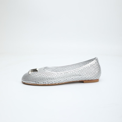 루이비통 여성 실버 플렛 - Louis vuitton Womens Silver Flats - lvs1407x