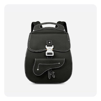 디올 블랙 그레인 갤럽 백팩- Dior Grain Gallup Backpack Bag- di2640z