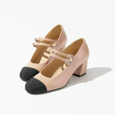 샤넬 여성 미들힐 구두 - Chanel Womens Middle heel Shoes - chs1476x