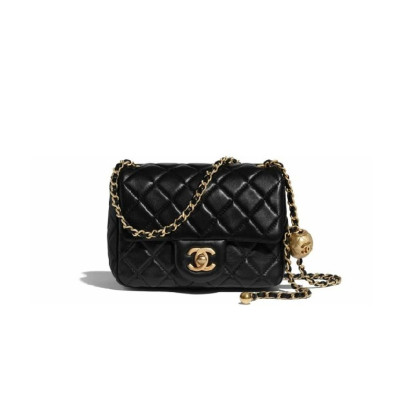 샤넬  쁘띠삭 플랩백 골드볼 블랙 골드 - Chanel Petit Sac Flap Bag- ch2659z